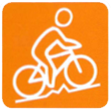 Mountainbike-Piktogramm