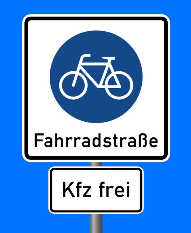 Fahrradstraße Weißenburgstraße