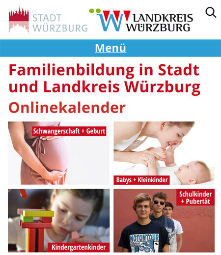 Website Familienbildung Würzburg