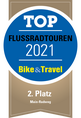 Logo Auszeichnung 2. Platz bei Bike & Travel